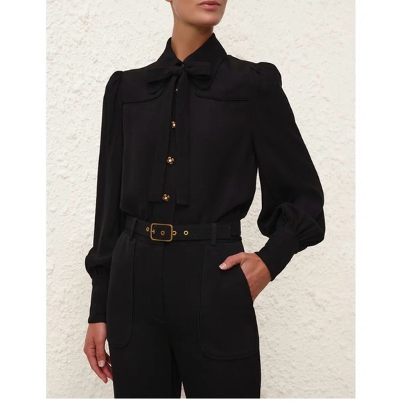 Zimmermann Matching Set Cropped flare pant and shirt - Picture 4 of 10